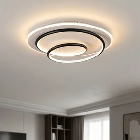 BRILAGI - stmievateľné LED stropné svietidlo FLARE LED/70W/230V, priemer 50 cm, biela/čierna + diaľkové ovládanie