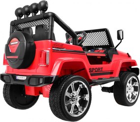 Ramiz Terénne auto Raptor Drifter Červená + Diaľkové ovládanie + Pohon 4x4 + Úložný priestor + Pomalý štart + MP3 LED