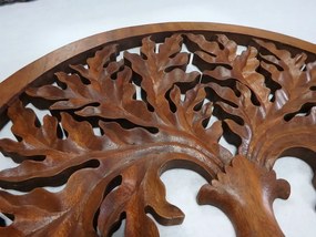 Dekorácia na stenu 3D Mandala Strom života V., exotické drevo, ručná práca