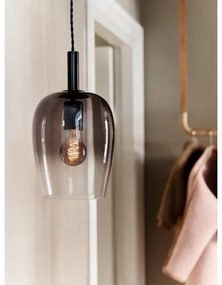 Nordlux - Závesný luster na lanku UMA 1xE27/40W/230V Ø 18 cm čierna/dymová