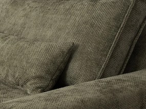 Trojmiestna pohovka Cassino, olivovo zelená tkanina