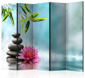 Artgeist Paraván - Water Lily and Zen Stones II [Room Dividers]