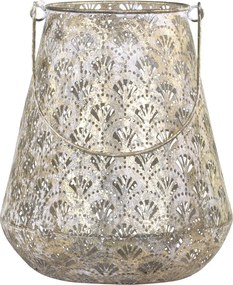 Champagne antik kovový lampáš Vireon - Ø23 *28 cm