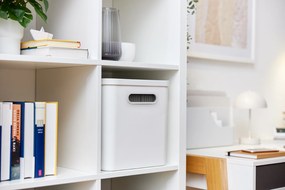 Úložný box na dokumenty, na archiváciu + 10 závesných zakladačov, myPAPER BOX - biely