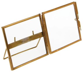Kovový stojací rámček v zlatej farbe 8x8 cm – Rex London