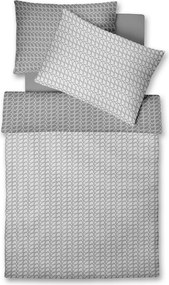 XXXLutz POSTEĽNÁ BIELIZEŇ, damask, sivá, svetlosivá, modrosivá, 140/200 cm Fleuresse - Obliečky & plachty - 003273034801