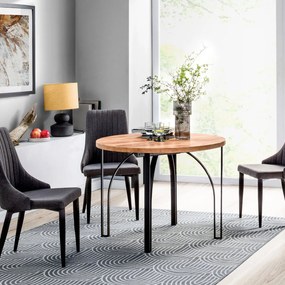 Okrúhly rozkladací jedálensky stôl WESTON 100cm/120cm Vybrať odtieň: šedý betón