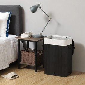 Kôš na bielizeň Donna Black 60x40x30 cm