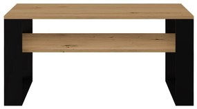 Konferenčný stolík Maduro 2 (dub artisan + čierna). Akcia -22%. Vlastná spoľahlivá doprava až k Vám domov. 1132424