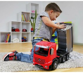 Lena Auto sklápač Worxx plast 46cm 1:15 v krabici Mercedes Arocs 04610