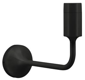 Čierne kovové nástenné svietidlo bez tienidla Santé – UMAGE