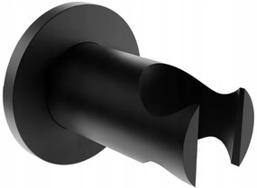 Mosadzný držiak sprchy MEXEN KAI - guľatý - čierny matný, 79351-70