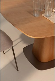 Jedálenský stôl v dekore duba 120x120 cm Etel – MOME