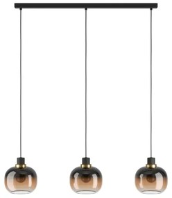 Eglo 99615 - Luster na lanku OILELLA 3xE27/40W/230V hnedá