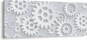 Obraz - Ozubené kolieska (120x50 cm)