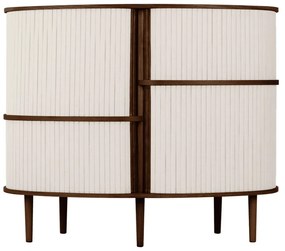 Hnedo-béžová skrinka v dekore duba s posuvnými dverami 120x100x50 cm Audacious – UMAGE