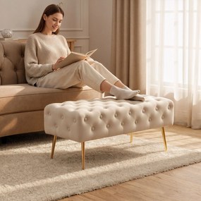 Taburet Monaco béžový