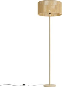 Stojacia lampa béžová s tienidlom z papierového lana 50/50/25 - Simplo