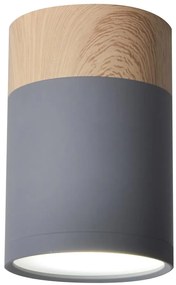 Candellux TUBE Luster LAMP 1X15W GU10 6,8/10 GRAY+WOOD 2284262