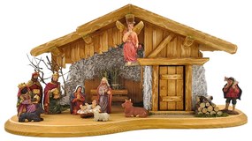 AMADEA Drevený betlehem BEZ FIGURÍK 50 cm