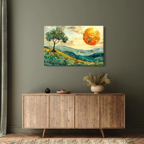 Obraz - Ilustrácia krajiny (90x60 cm)