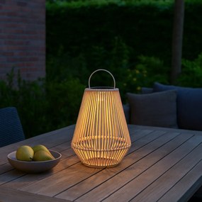 Bohemian stolná lampa béžová vrátane LED 3-stupňové stmievanie IP54 solárne nabíjanie - Duca