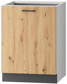Skrinka do kuchyne Clara D60 P/L sivý grafit/artisan