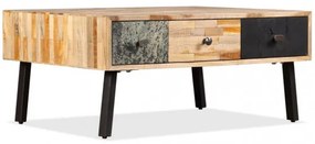 vidaXL Konferenčný stolík z recyklovaného teakového dreva, 90x65x40 cm-
