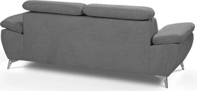 Trojsedák Gisele, stredne šedá látka