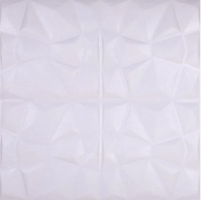 Samolepiace penové 3D panely RS11-1, cena za kus, rozmer 70 x 69 cm, diamant biely, IMPOL TRADE