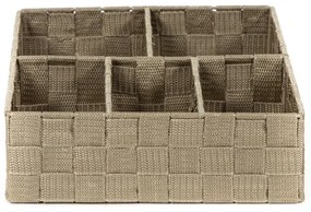 Organizér na bielizeň a doplky Compactor TEX - 5-dielny, 32 x 25 x 8 cm, Taupe sivo-béžový)