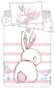 Jerry Fabrics Obliečky do postieľky 100x135 + 40x60 cm - Zajačik "Sweet"