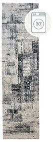 Sivý prateľný behúň 60x230 cm Silas Abstract – Flair Rugs
