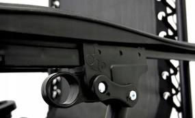 TRENDIE Záhradné ležadlo čierne