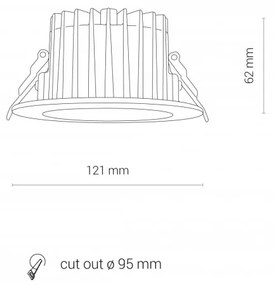 CL KEA LED 20W, 4000K WHITE 8772