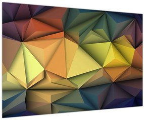 Obraz - Polygonálna 3D abstrakcia (90x60 cm)