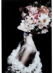 Flowery Beauty sklenený obraz viacfarebný 80x120cm