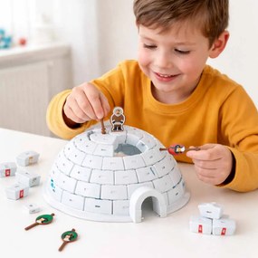 Obratnostná hra Postav iglu s tučniakami KIK