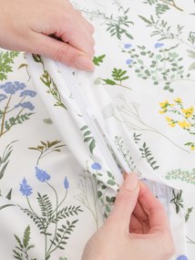 Predĺžené saténové obliečky - Bianca biela