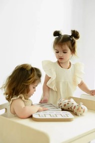 Stôl + stolička pre deti natural S/M