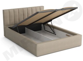 Čalúnená posteľ s úložným priestorom a roštom Sonden, Rozmer postele: 120x200, Dostupné poťahy: Victoria 14 869