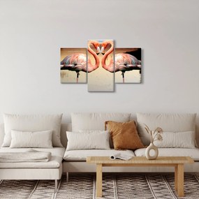 Obraz - dva plameniaky (90x60 cm)