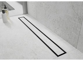 Mexen Flat nerezový sprchový žľab 150 cm vzor M13, 2v1, čierna, 1710150