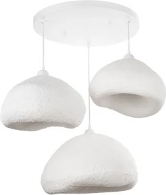 BRILAGI - Závesný luster na lane WABI SABI 3xE27/40W/230V pr. 82 cm biely
