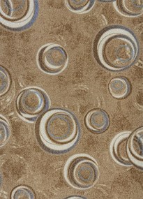 Koberce Breno Metrážny koberec DROPS 33, šíře role 400 cm, hnedá, viacfarebná