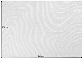 Koberec WAVE 170x240cm sivý