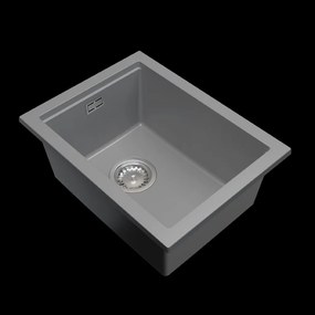 Gamma Decor 3850, 1-komorový granitový drez 380x500x207 mm, šedá, GMA-ZLE000163