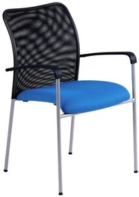 OFFICE PRO Konferenčná rokovacia stolička TRITON NET modrá