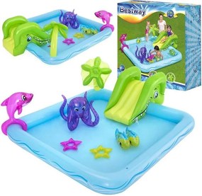 BESTWAY Detský bazén Bestway, detské ihrisko, akvárium + šmykľavka 53052