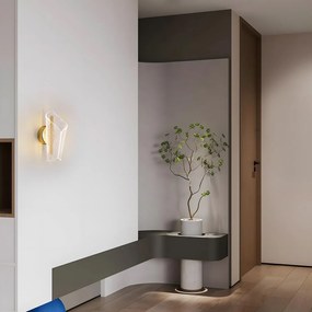 Toolight Toolight, LED nástenné svietidlo, 5W, 4000K, 500lm, G030-W, zlatá, OSW-00692